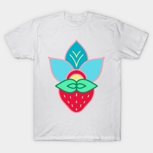 Strawberry Floral by Niibidoon T-Shirt